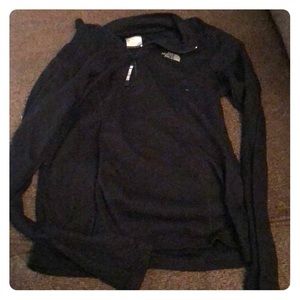 Black Northface mesh long-sleeved top